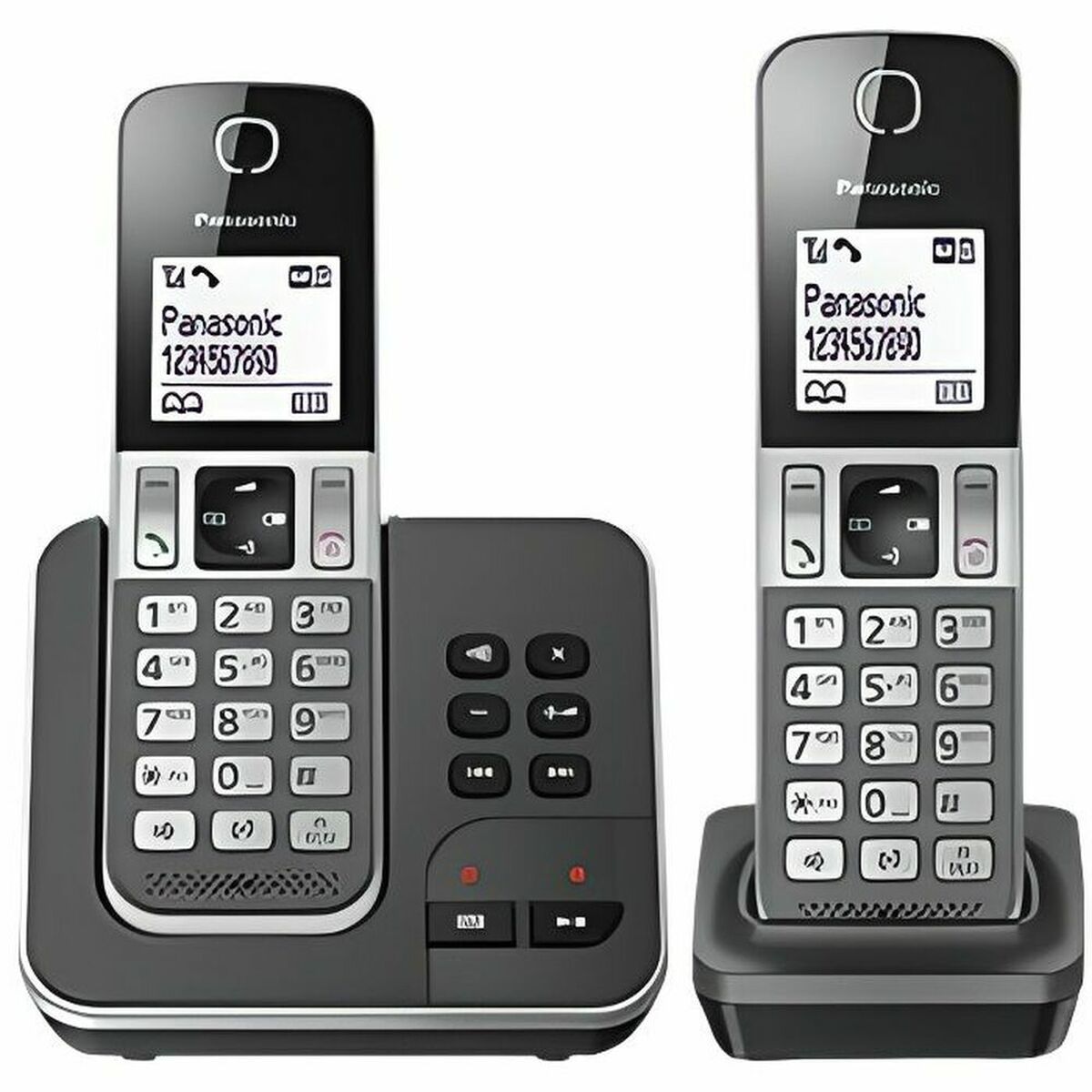 Wireless Phone Panasonic KX-TGD322 White Black Black/Grey Wireless Phone Panasonic KX-TGD322 White Black Black/Grey