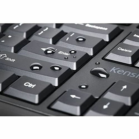 Keyboard and Wireless Mouse Kensington K75230ES Black Spanish Spanish Qwerty QWERTY Keyboard and Wireless Mouse Kensington K75230ES Black Spanish Spanish Qwerty QWERTY