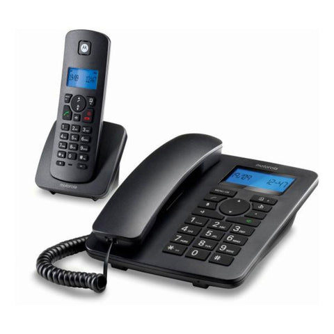 Landline Telephone Motorola C4201 Combo DECT (2 pcs) Black Landline Telephone Motorola C4201 Combo DECT (2 pcs) Black