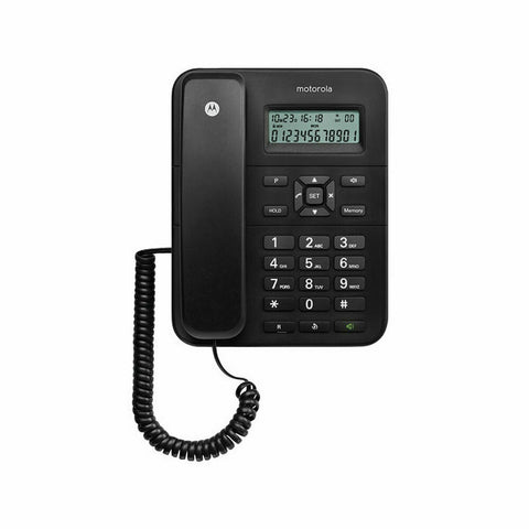 Landline Telephone Motorola Black Landline Telephone Motorola Black