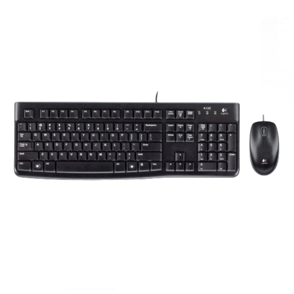 Keyboard Logitech Desktop MK120 Black French AZERTY AZERTY Keyboard Logitech Desktop MK120 Black French AZERTY AZERTY