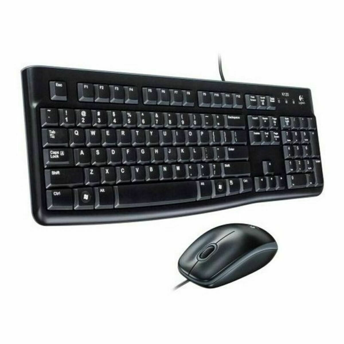 Keyboard and Mouse Logitech 920-002550 Black Spanish Qwerty Keyboard and Mouse Logitech 920-002550 Black Spanish Qwerty
