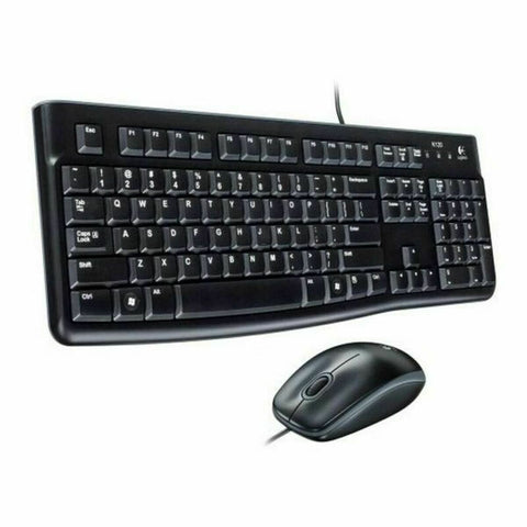 Keyboard and Mouse Logitech 920-002550 Black Spanish Qwerty Keyboard and Mouse Logitech 920-002550 Black Spanish Qwerty