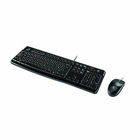 Keyboard and Mouse Logitech 920-002550 Black Spanish Qwerty Keyboard and Mouse Logitech 920-002550 Black Spanish Qwerty