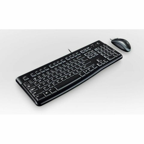 Keyboard and Mouse Logitech 920-002550 Black Spanish Qwerty Keyboard and Mouse Logitech 920-002550 Black Spanish Qwerty