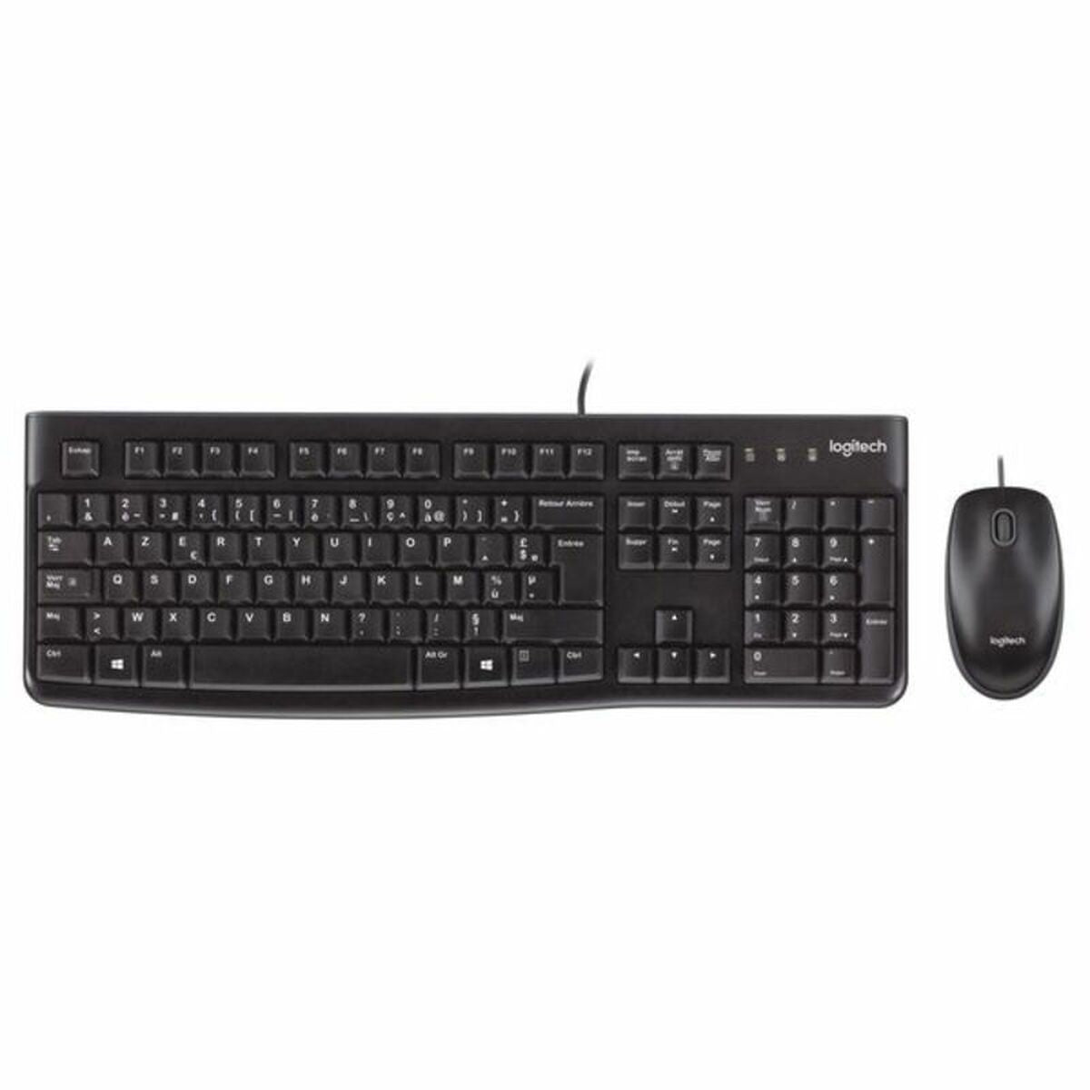 Keyboard and Optical Mouse Logitech Desktop MK120 Black QWERTY Qwerty UK Keyboard and Optical Mouse Logitech Desktop MK120 Black QWERTY Qwerty UK