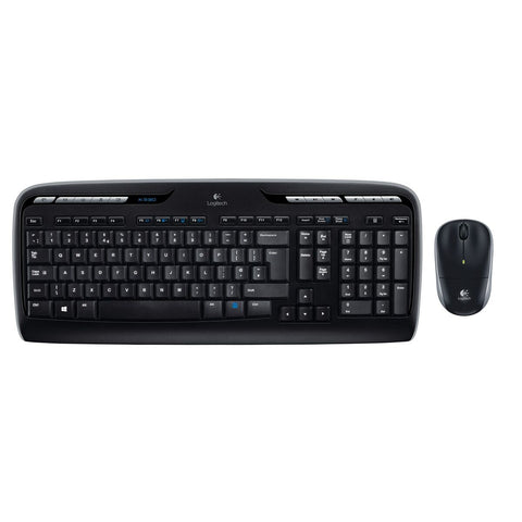 Keyboard and Mouse Logitech Wireless Combo MK330 Black Qwerty US Keyboard and Mouse Logitech Wireless Combo MK330 Black Qwerty US