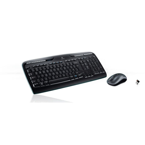 Keyboard and Mouse Logitech Wireless Combo MK330 Black Qwerty US Keyboard and Mouse Logitech Wireless Combo MK330 Black Qwerty US