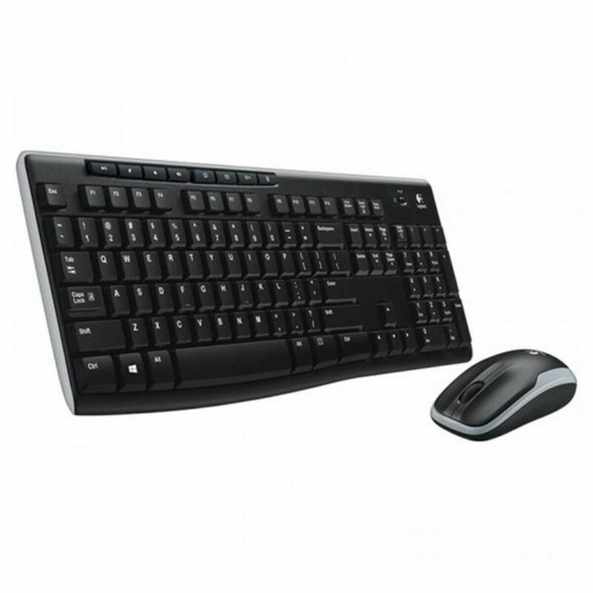 Keyboard and Wireless Mouse Logitech 920-004513 Black Spanish Qwerty QWERTY Keyboard and Wireless Mouse Logitech 920-004513 Black Spanish Qwerty QWERTY