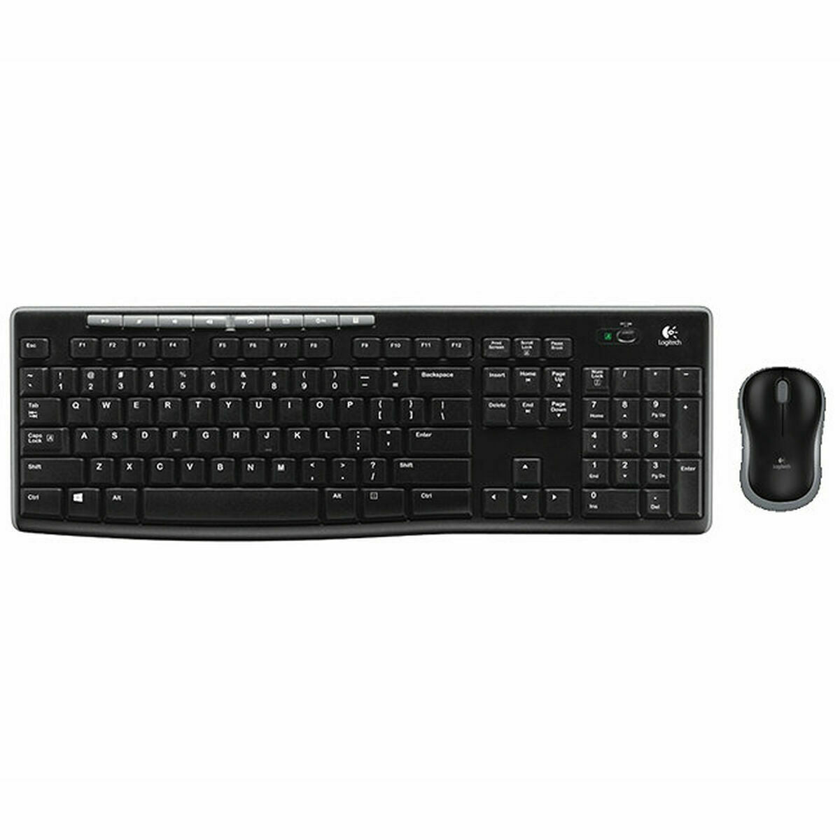 Keyboard Logitech Wireless Combo MK270 Black Spanish Qwerty Keyboard Logitech Wireless Combo MK270 Black Spanish Qwerty
