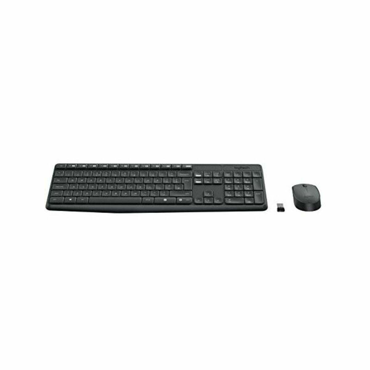Keyboard and Wireless Mouse Logitech 920-007919 Black Grey Spanish Spanish Qwerty QWERTY Keyboard and Wireless Mouse Logitech 920-007919 Black Grey Spanish Spanish Qwerty QWERTY