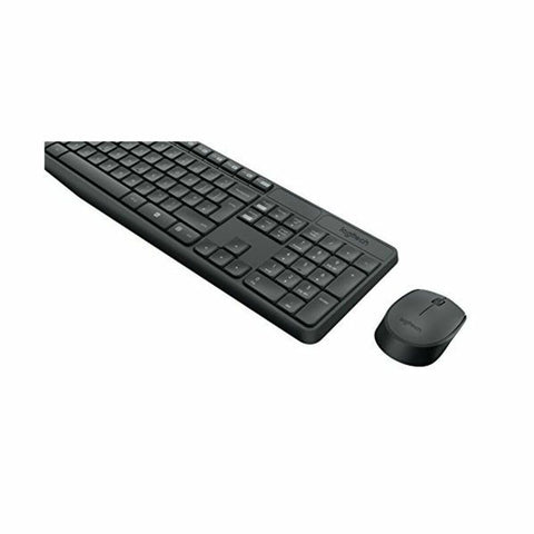Keyboard and Wireless Mouse Logitech 920-007919 Black Grey Spanish Spanish Qwerty QWERTY Keyboard and Wireless Mouse Logitech 920-007919 Black Grey Spanish Spanish Qwerty QWERTY