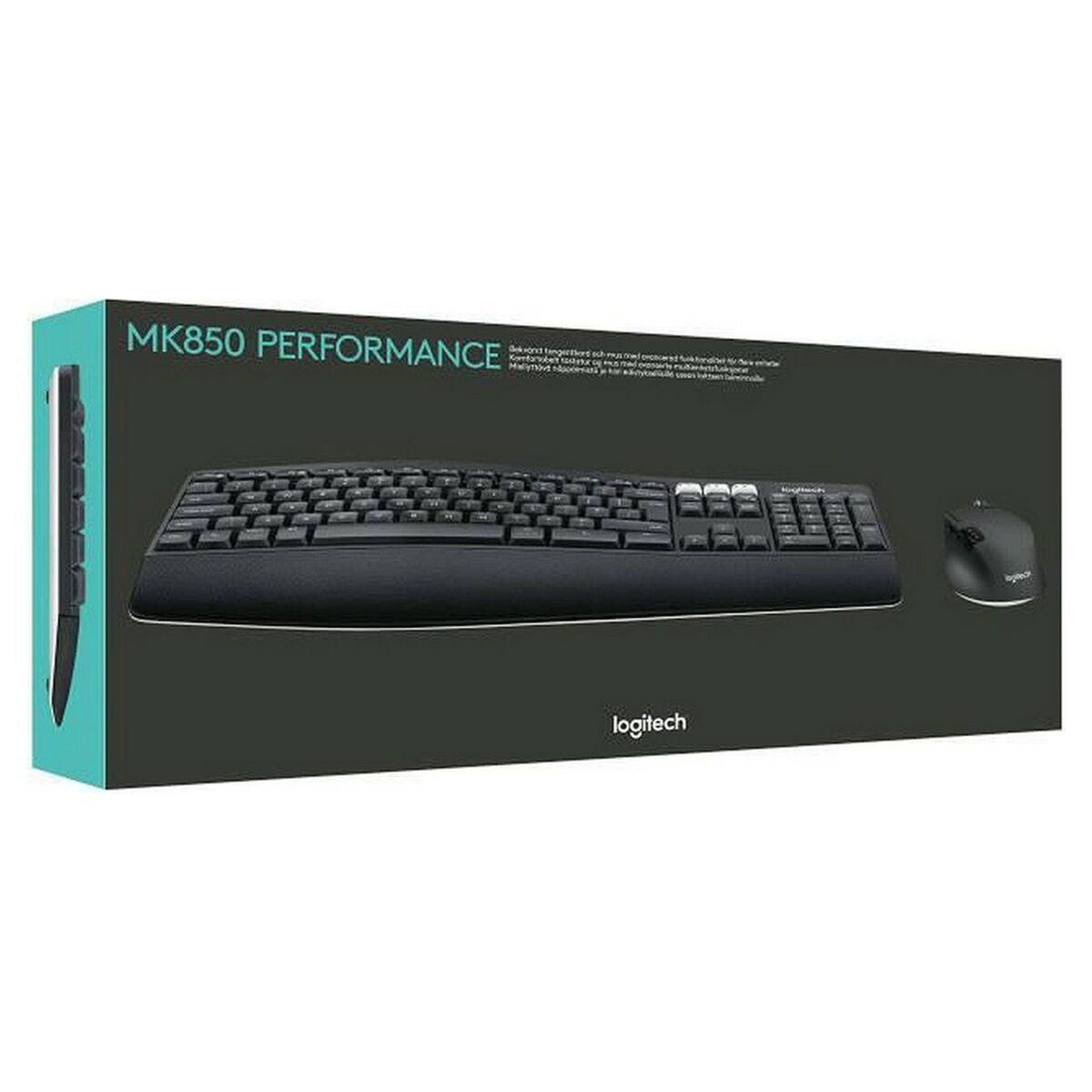 Keyboard and Mouse Logitech PERFORMANCE MK850 Black AZERTY Keyboard and Mouse Logitech PERFORMANCE MK850 Black AZERTY