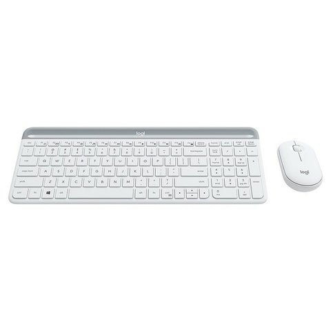 Keyboard and Mouse Logitech  MK470 White French AZERTY Keyboard and Mouse Logitech  MK470 White French AZERTY