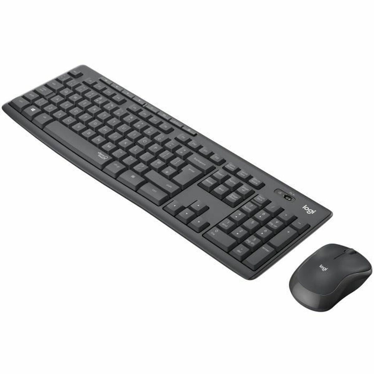 Keyboard and Wireless Mouse Logitech MK295 French Black Grey AZERTY Keyboard and Wireless Mouse Logitech MK295 French Black Grey AZERTY