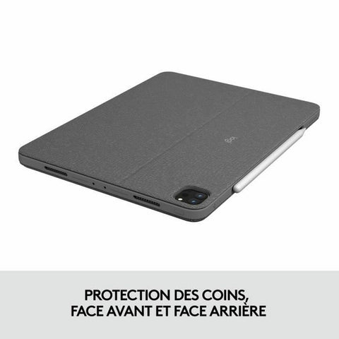 Keyboard Logitech 920-010210 AZERTY Grey French Keyboard Logitech 920-010210 AZERTY Grey French