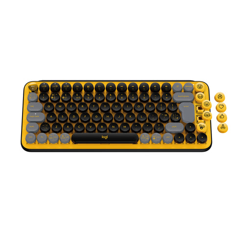 Keyboard Logitech POP French Yellow AZERTY Keyboard Logitech POP French Yellow AZERTY