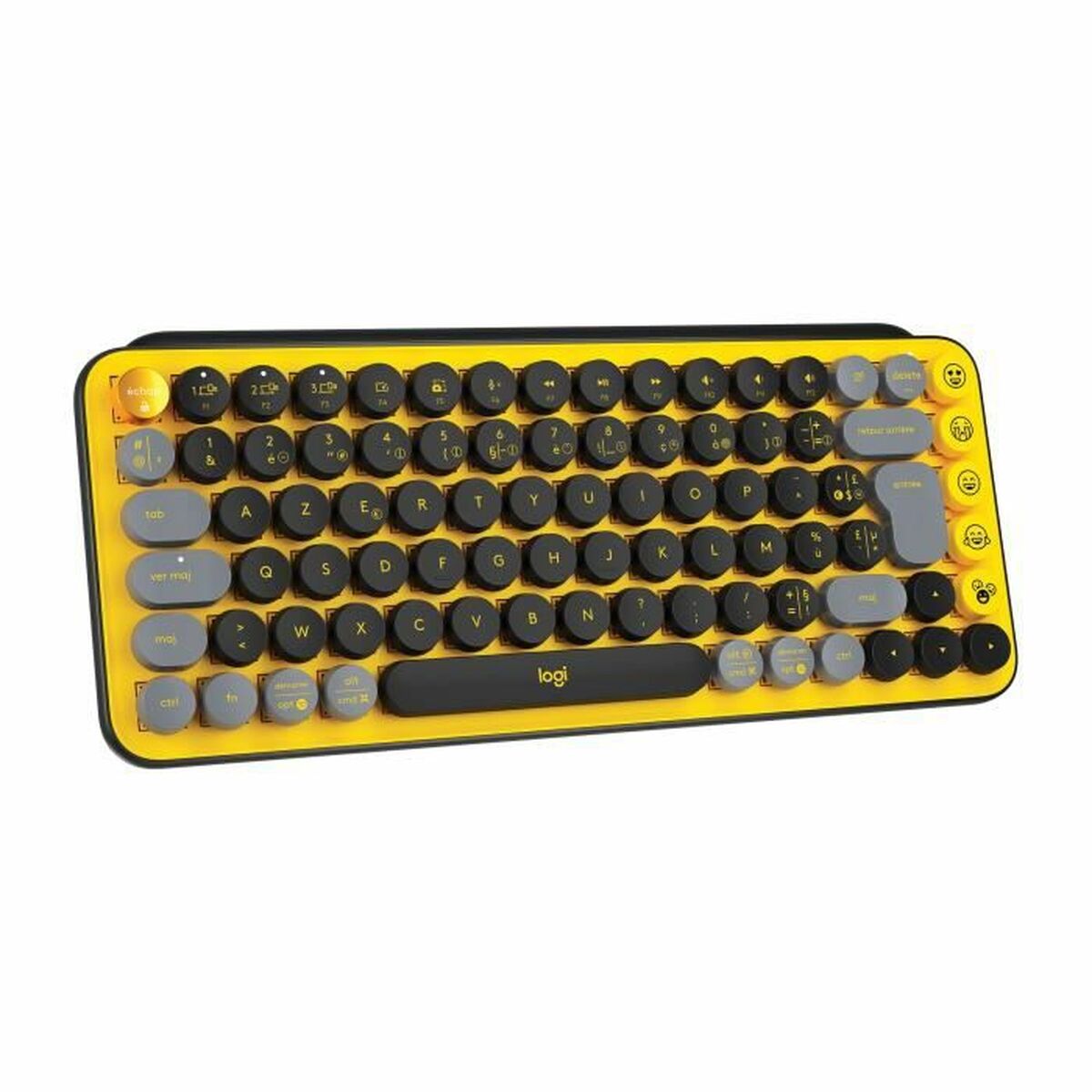 Keyboard Logitech POP French Yellow AZERTY Keyboard Logitech POP French Yellow AZERTY