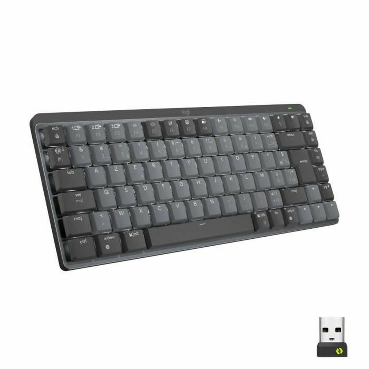Keyboard Logitech MX Mini French Dark grey AZERTY AZERTY Keyboard Logitech MX Mini French Dark grey AZERTY AZERTY
