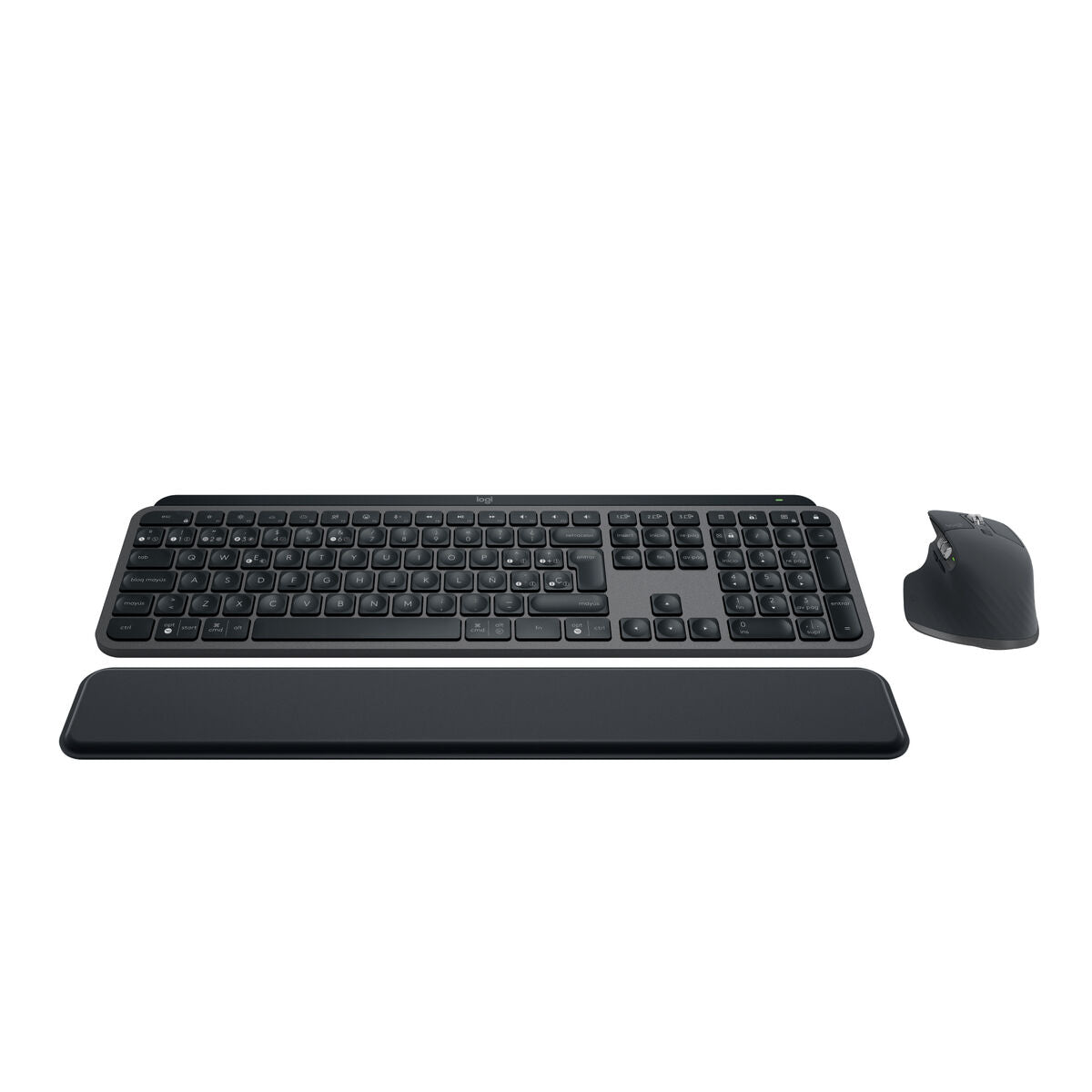 Keyboard Logitech MX Keys S Combo Spanish Grey Graphite QWERTY Keyboard Logitech MX Keys S Combo Spanish Grey Graphite QWERTY