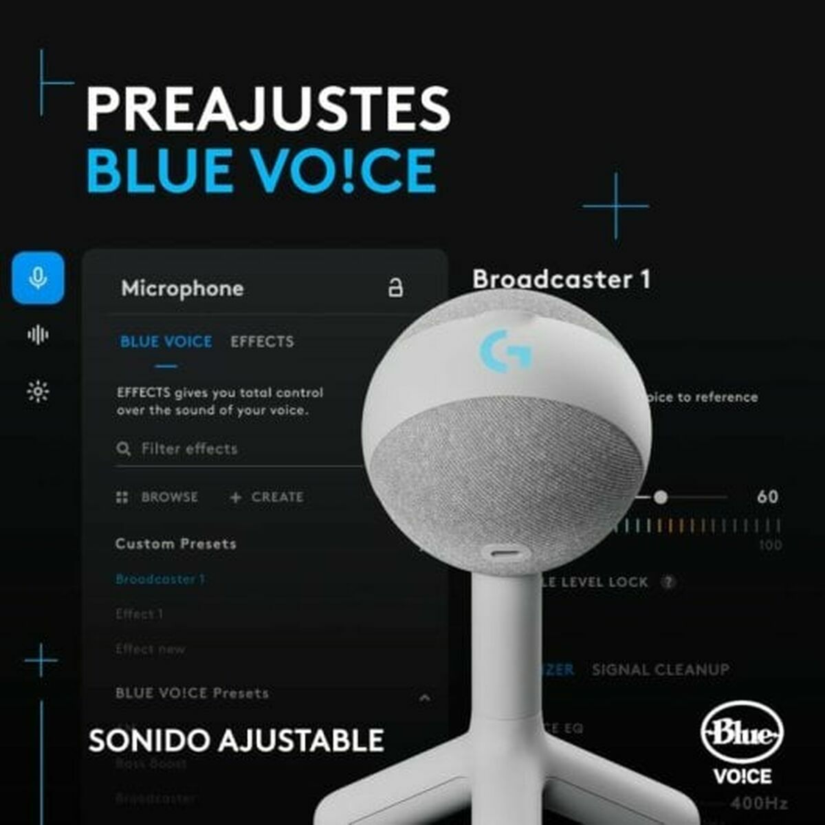 Microphone Logitech 988-000558 White Microphone Logitech 988-000558 White