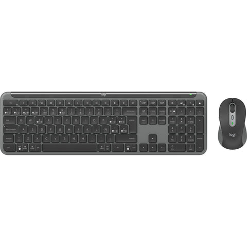 Keyboard and Mouse Logitech MK950 Graphite Spanish Qwerty Keyboard and Mouse Logitech MK950 Graphite Spanish Qwerty