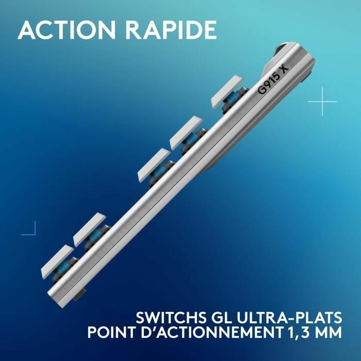 Keyboard Logitech G915 X White French AZERTY Keyboard Logitech G915 X White French AZERTY