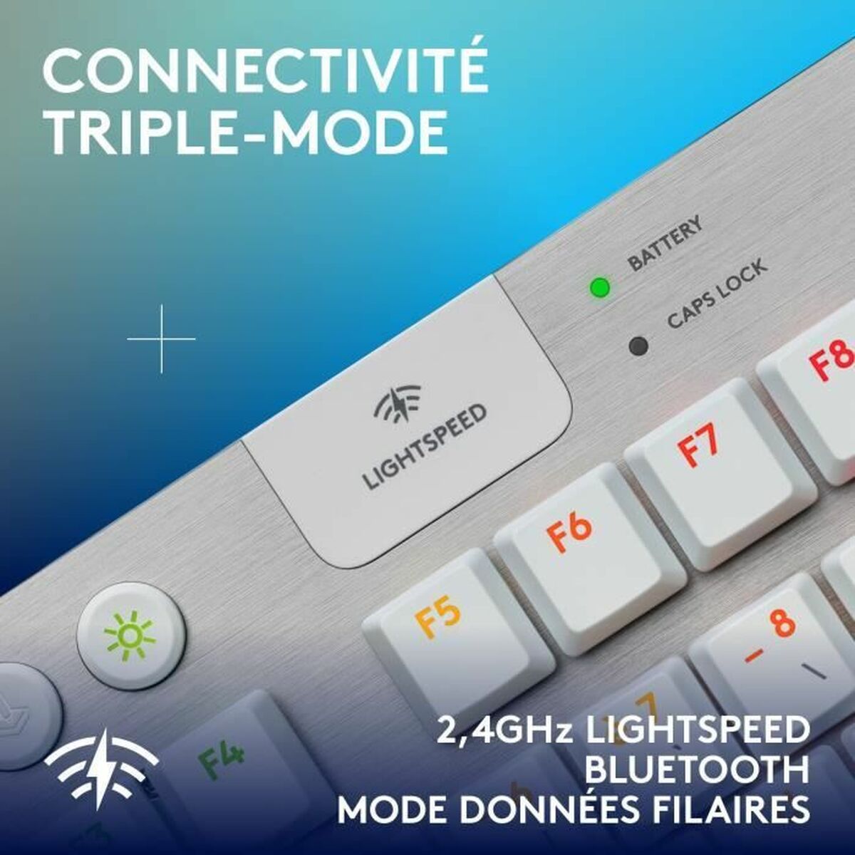 Keyboard Logitech G915 X White French AZERTY Keyboard Logitech G915 X White French AZERTY