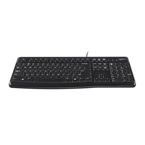 Keyboard Logitech K120 Black Spanish Qwerty Qwerty UK Keyboard Logitech K120 Black Spanish Qwerty Qwerty UK