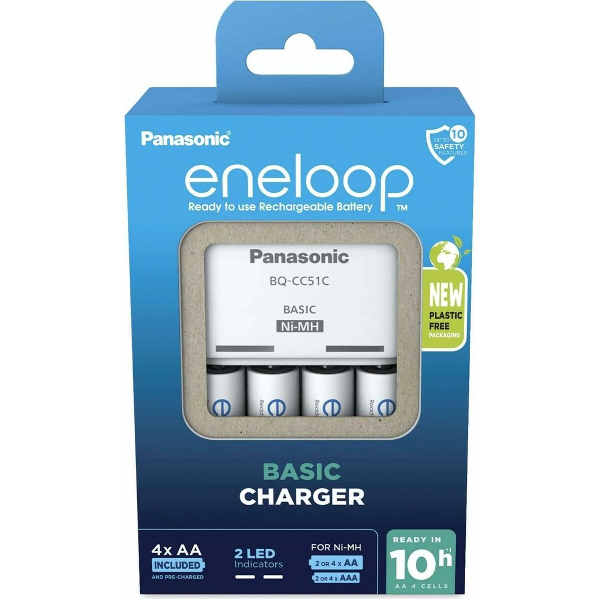 Battery charger Panasonic K-KJ51MCD40E Batteries x 4 Battery charger Panasonic K-KJ51MCD40E Batteries x 4
