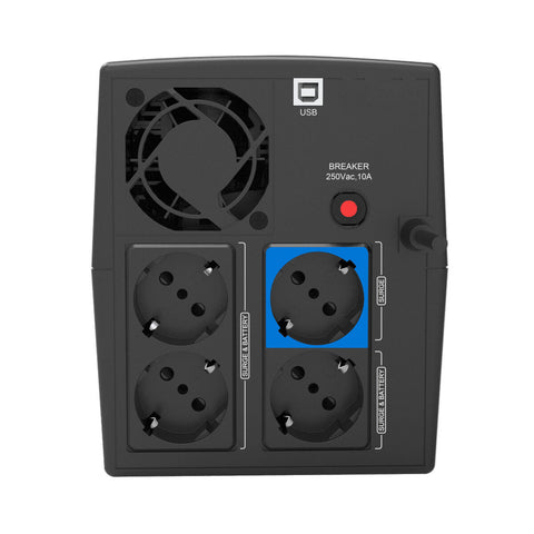 Uninterruptible Power Supply System Interactive UPS Phasak PH 7312 1260 VA Uninterruptible Power Supply System Interactive UPS Phasak PH 7312 1260 VA