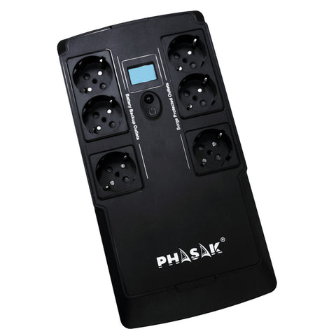 Uninterruptible Power Supply System Interactive UPS Phasak PH 9478 800 VA Uninterruptible Power Supply System Interactive UPS Phasak PH 9478 800 VA