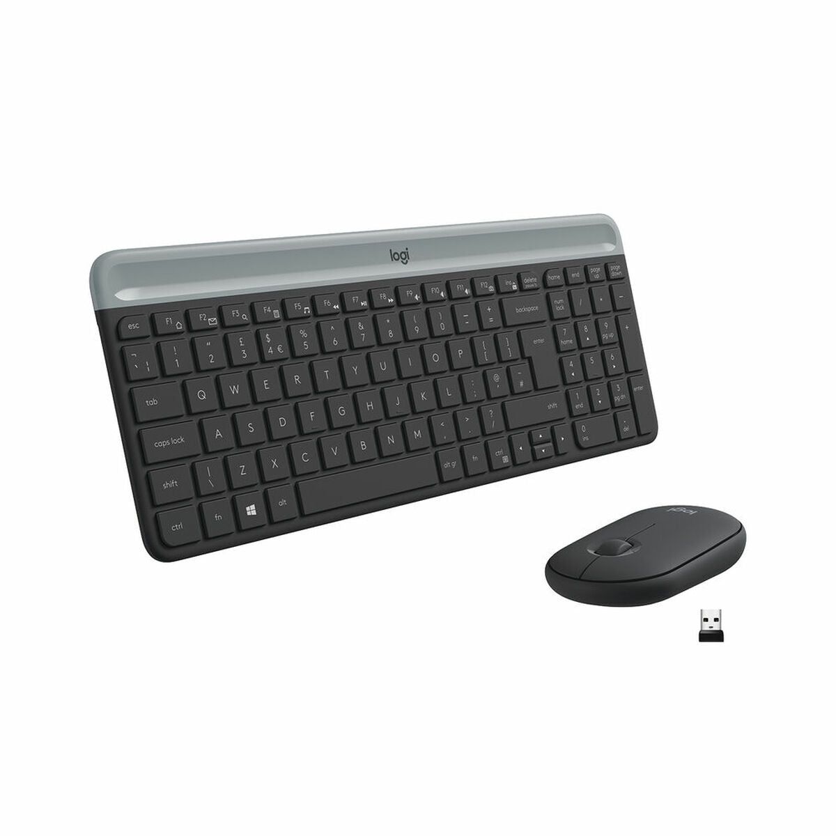 Keyboard and Mouse Logitech 920-009198 Black Steel Spanish Qwerty QWERTY Keyboard and Mouse Logitech 920-009198 Black Steel Spanish Qwerty QWERTY