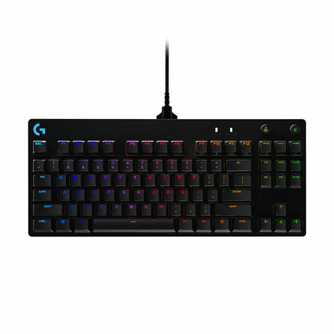 Keyboard Logitech 920-010593 Black RGB LED Spanish Qwerty Spanish Keyboard Logitech 920-010593 Black RGB LED Spanish Qwerty Spanish