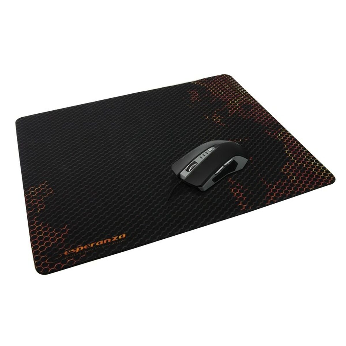 Mouse Mat Esperanza EA146R Black Red Mouse Mat Esperanza EA146R Black Red