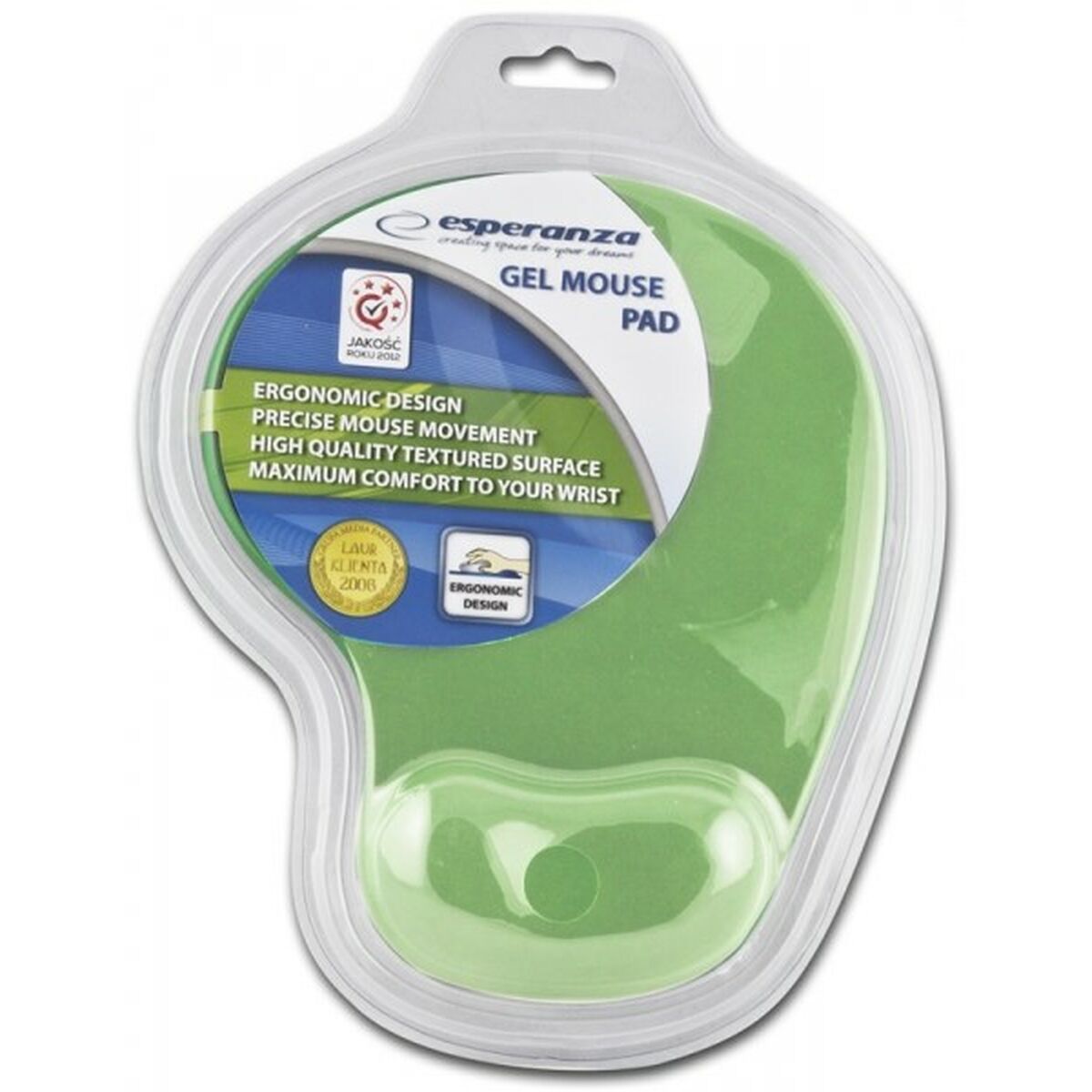 Non-slip Mat Esperanza EA137G White Green Monochrome Non-slip Mat Esperanza EA137G White Green Monochrome