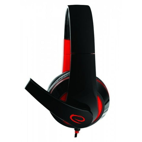 Headphones with Microphone Esperanza EGH300R Black Red Headphones with Microphone Esperanza EGH300R Black Red