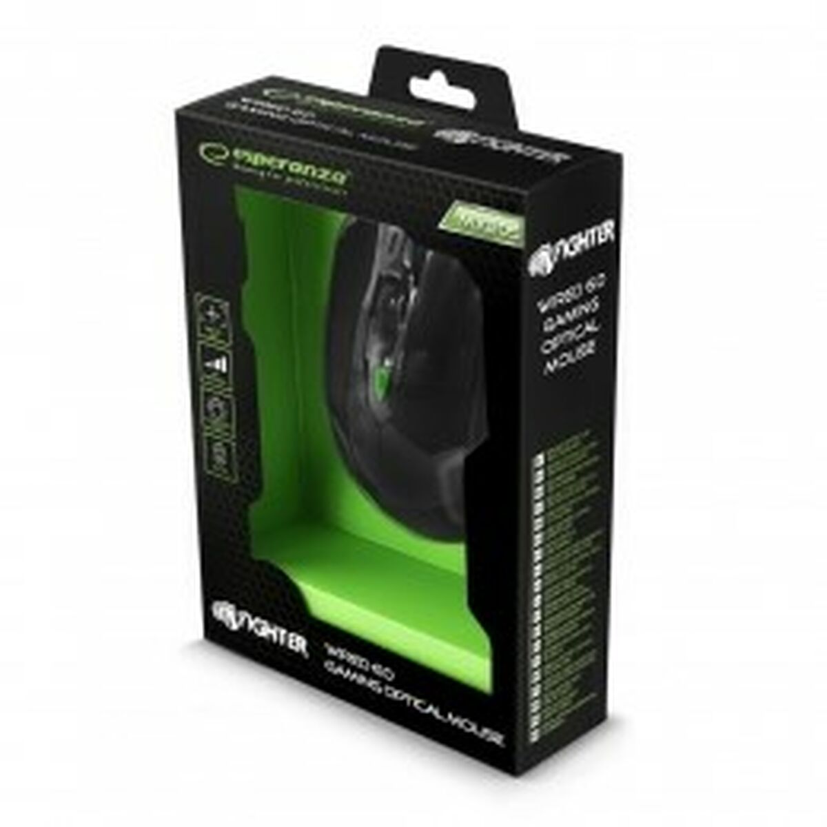 Mouse Esperanza MX205 Black Green Mouse Esperanza MX205 Black Green