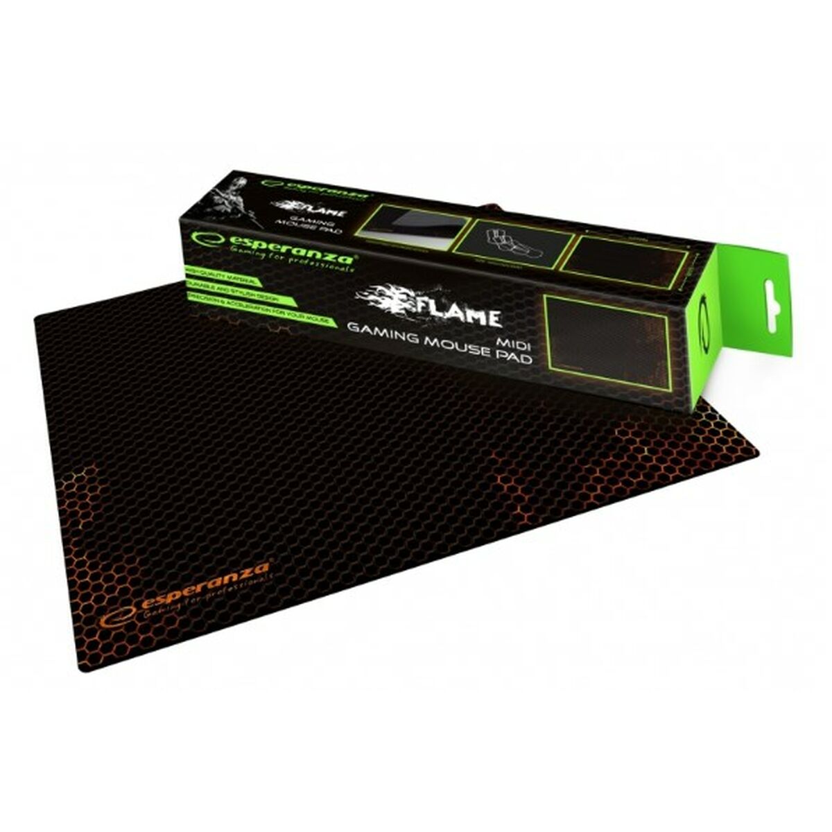 Non-slip Mat Esperanza EGP101R Black Orange Printed Non-slip Mat Esperanza EGP101R Black Orange Printed