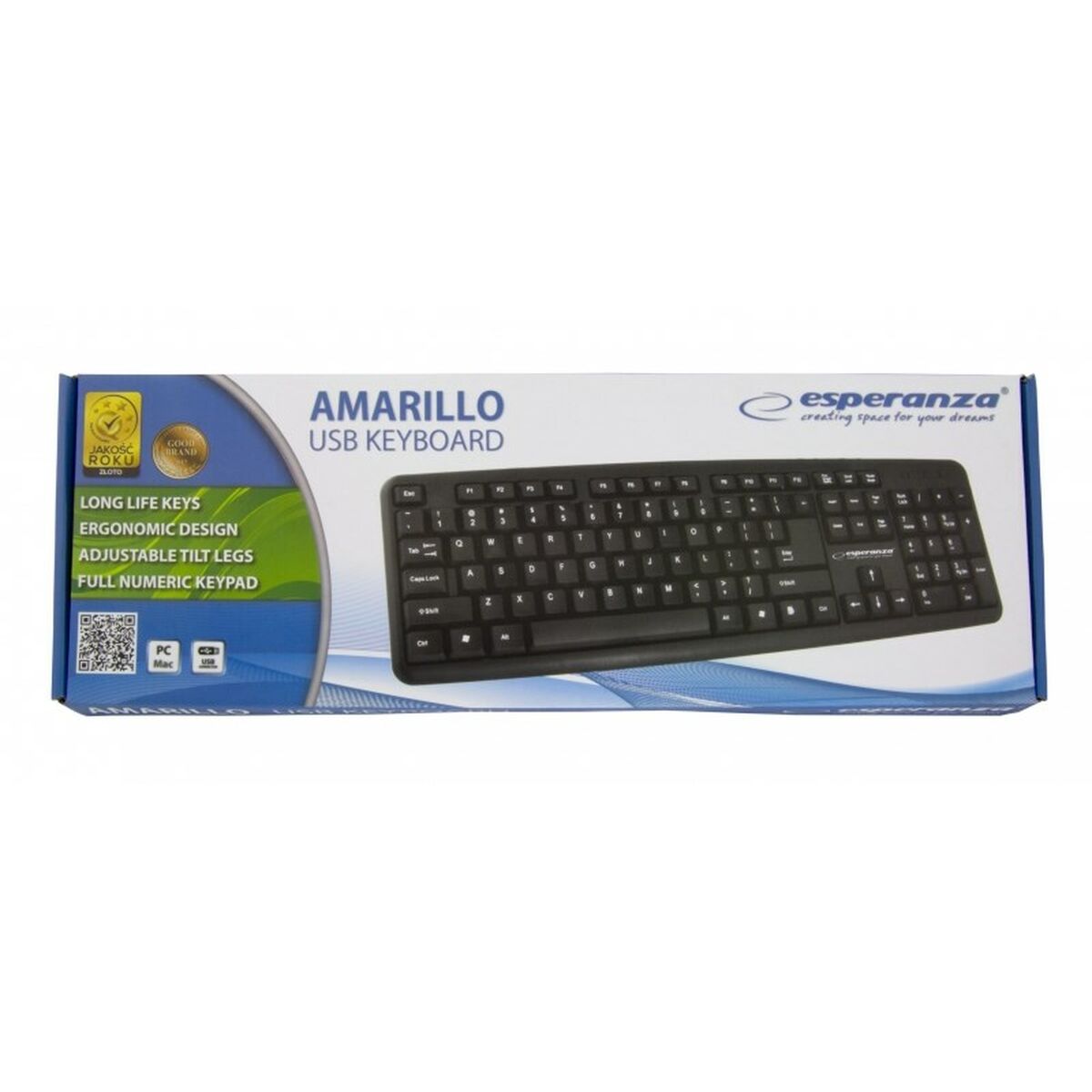 Keyboard Esperanza EK134 Black Multicolour Monochrome Keyboard Esperanza EK134 Black Multicolour Monochrome