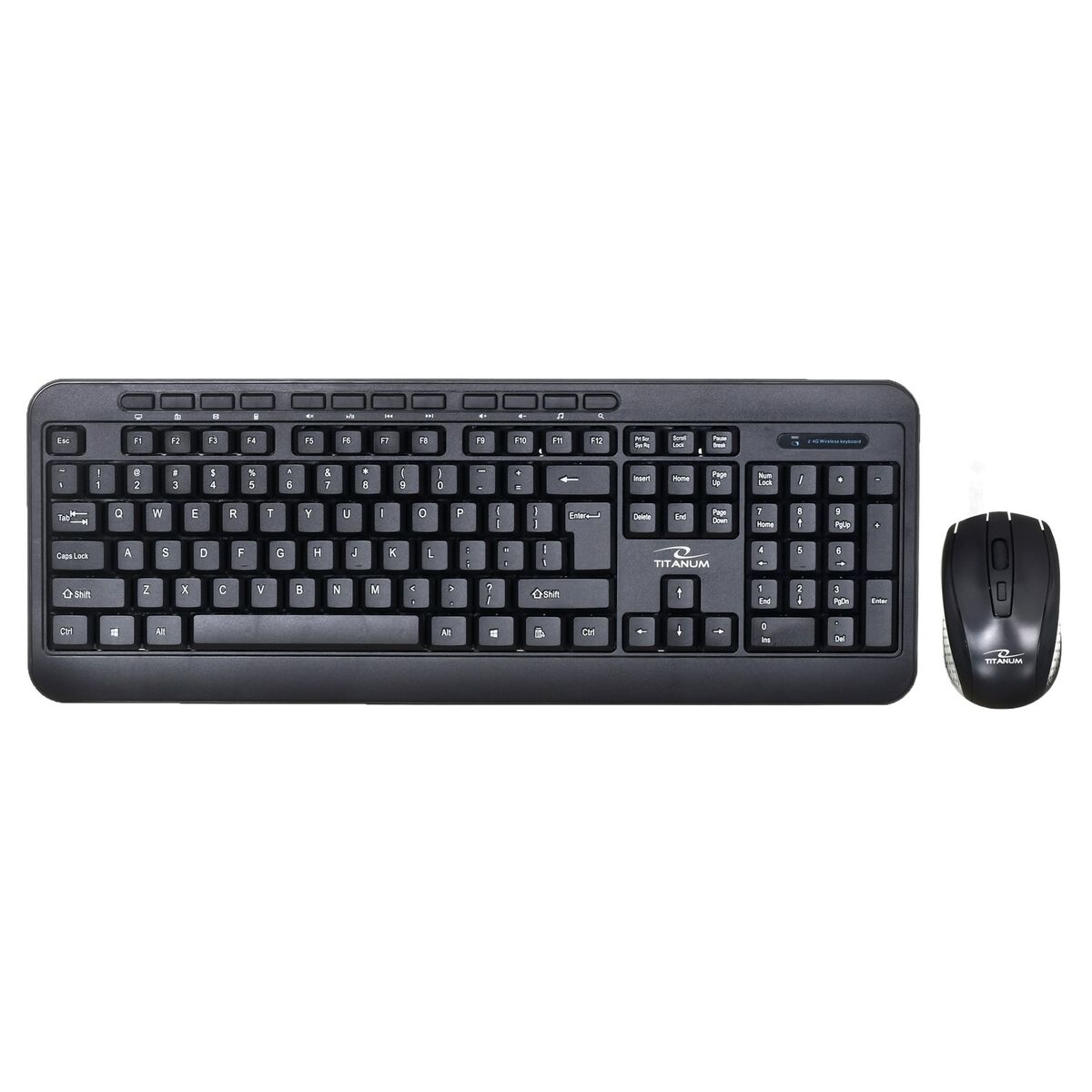 Keyboard and Mouse Titanum TK109 Black Keyboard and Mouse Titanum TK109 Black