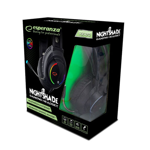 Headphones with Microphone Esperanza EGH470 Black Headphones with Microphone Esperanza EGH470 Black