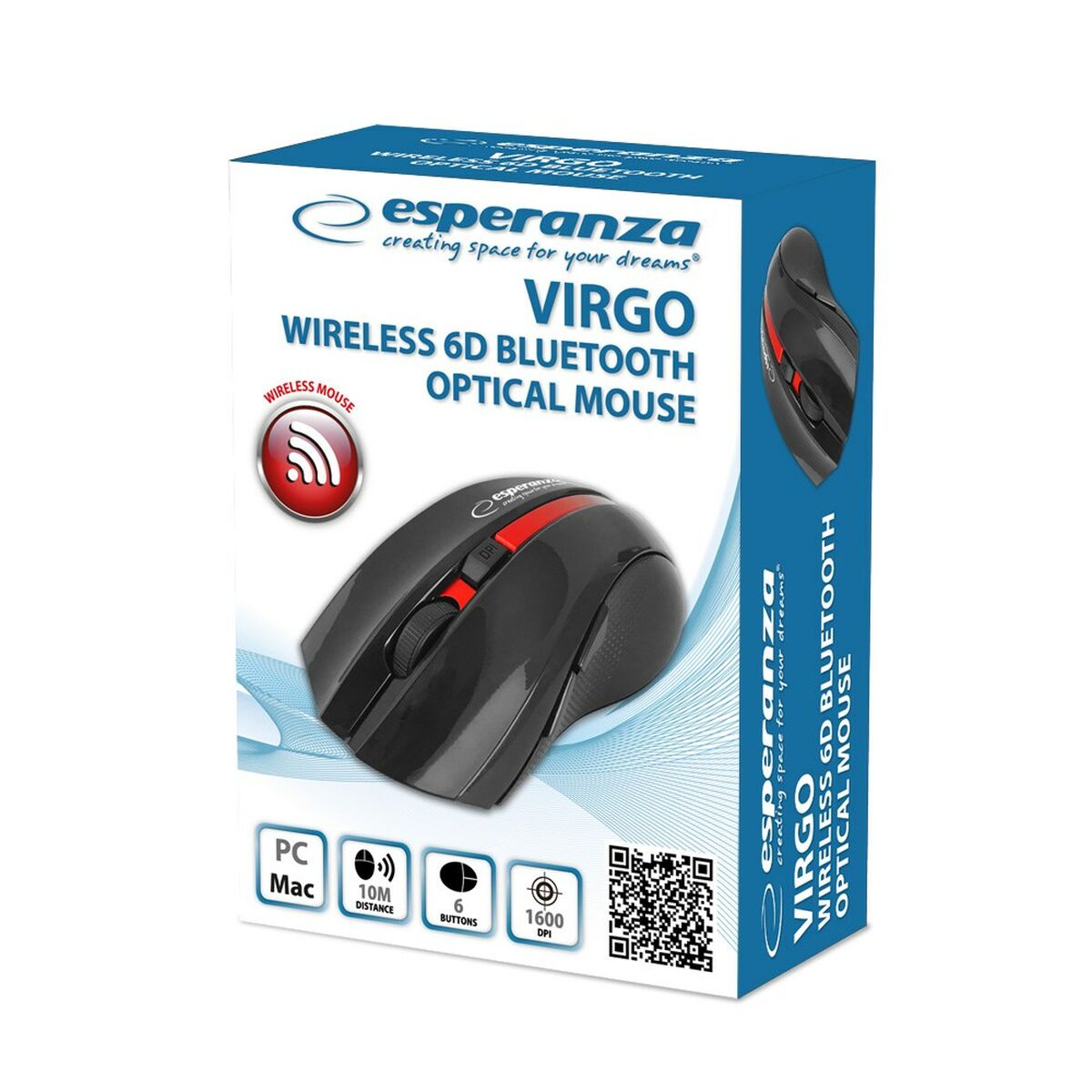 Mouse Esperanza EM129R Black Red Mouse Esperanza EM129R Black Red