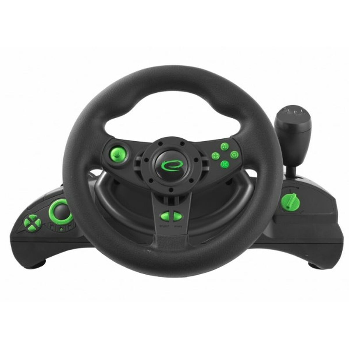 Racing Steering Wheel Esperanza EGW102 Pedals Green PC PlayStation 3 Racing Steering Wheel Esperanza EGW102 Pedals Green PC PlayStation 3