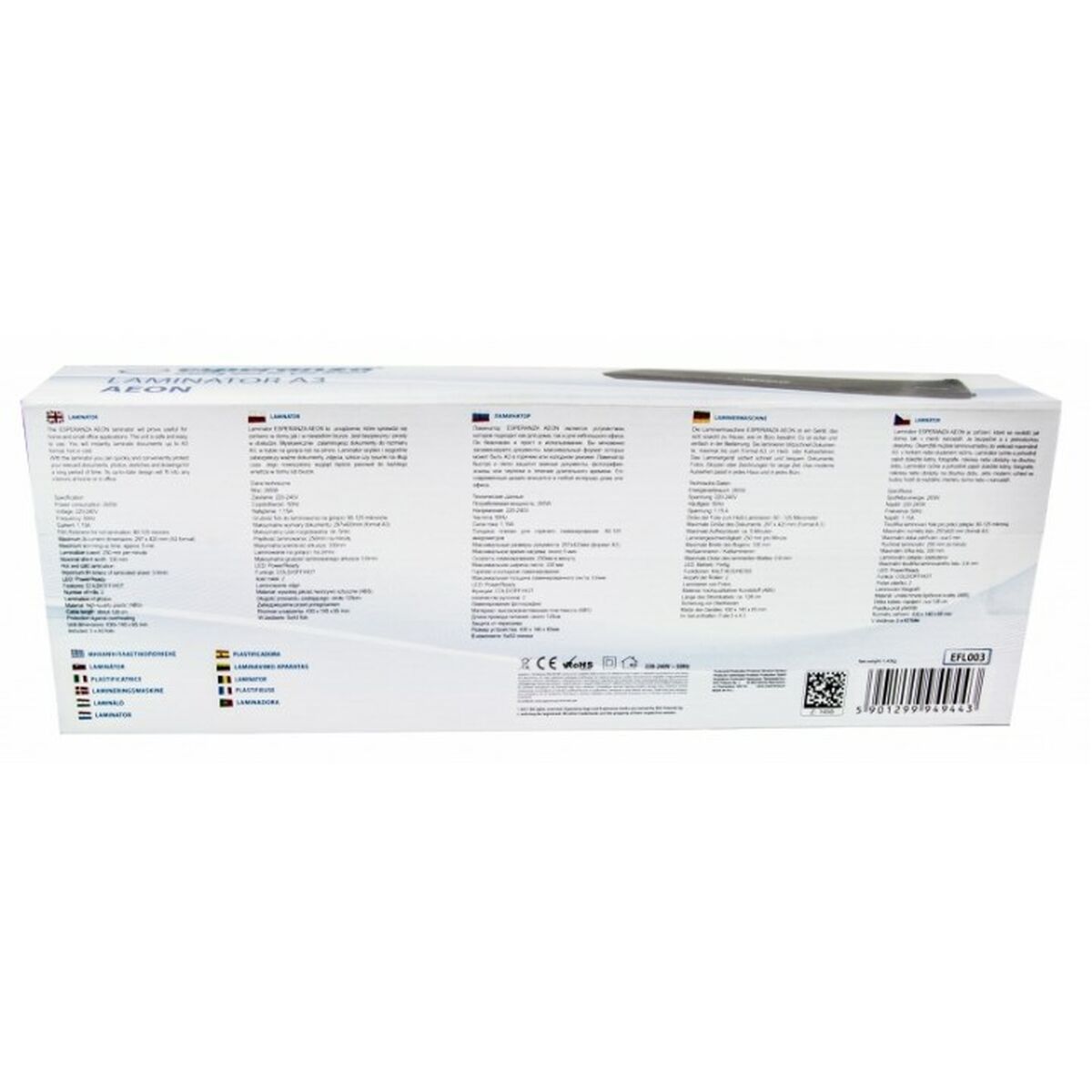 Laminator Esperanza Laminator A3 Aeon Black Laminator Esperanza Laminator A3 Aeon Black