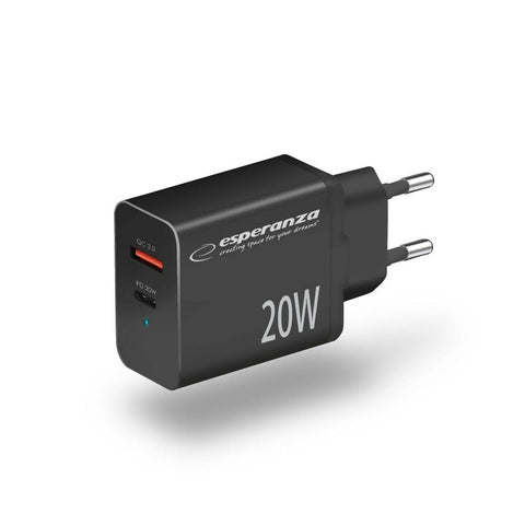 Wall Charger Esperanza EZC105K Black Wall Charger Esperanza EZC105K Black