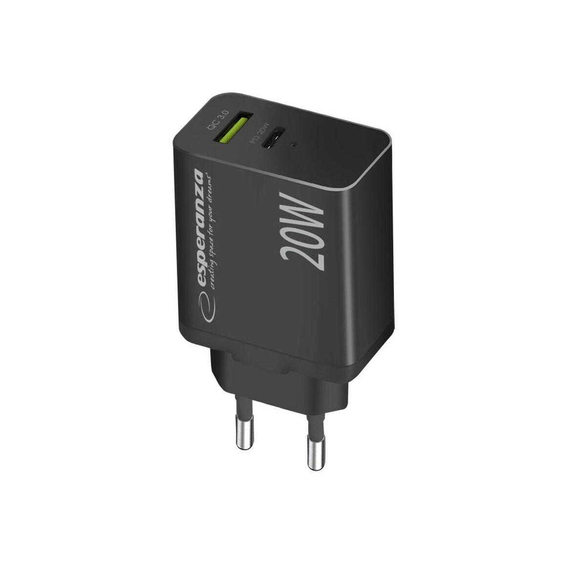 Wall Charger Esperanza EZC105K Black Wall Charger Esperanza EZC105K Black