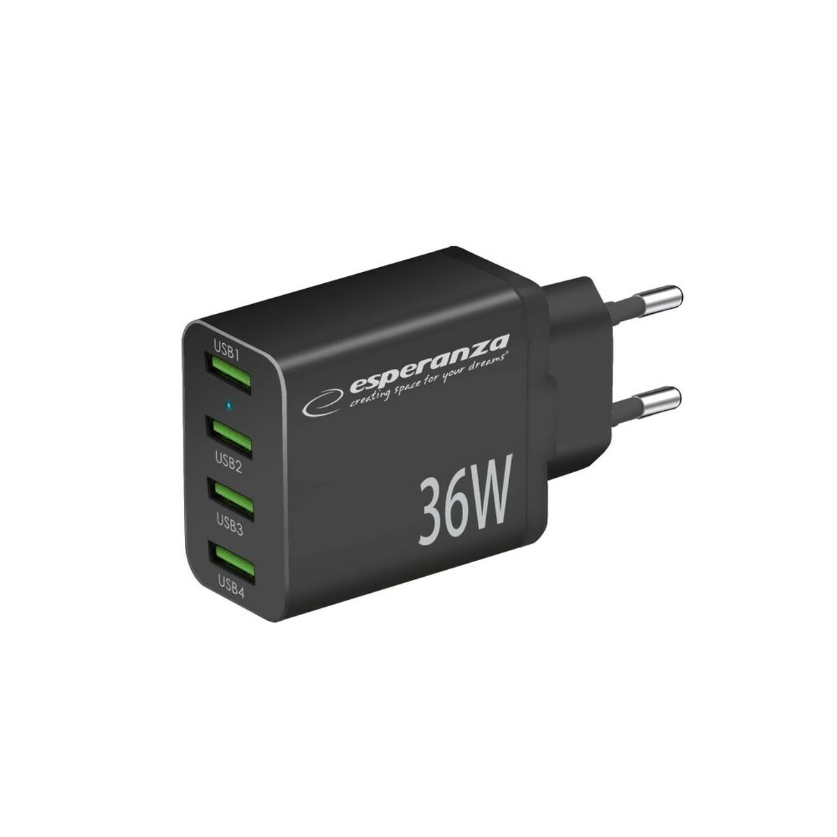 Wall Charger Esperanza EZC107K Black Wall Charger Esperanza EZC107K Black