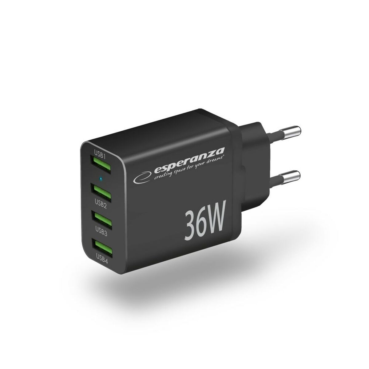 Wall Charger Esperanza EZC107K Black Wall Charger Esperanza EZC107K Black