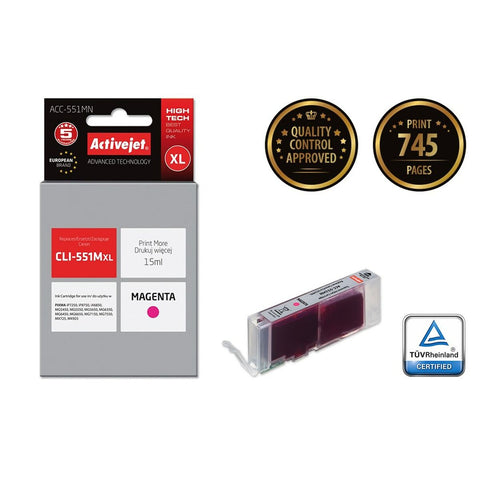 Original Ink Cartridge Activejet ACC-551MN Magenta Original Ink Cartridge Activejet ACC-551MN Magenta